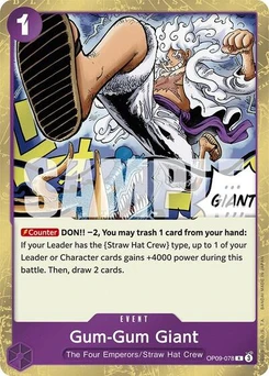 One Piece-Karte Gum-Gum Giant OP09-078