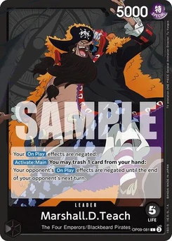 One Piece-Karte Marshall.D.Teach (081) OP09-081