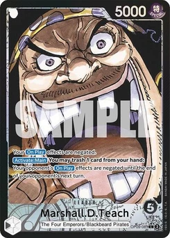 One Piece-Karte Marshall.D.Teach (081) (Parallel) OP09-081v2