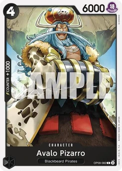 One Piece-Karte Avalo Pizarro OP09-082