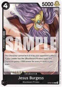 One Piece-Karte Jesus Burgess OP09-086