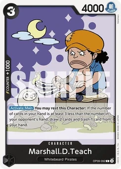 One Piece-Karte Marshall.D.Teach (092) OP09-092