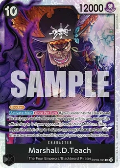 One Piece-Karte Marshall.D.Teach (093) OP09-093