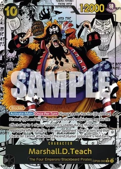 One Piece-Karte Marshall.D.Teach (093) (Manga) OP09-093v3