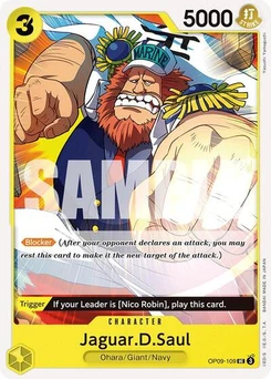 One Piece-Karte Jaguar.D.Saul OP09-109