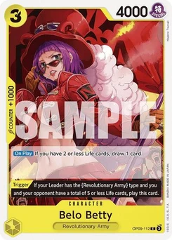 One Piece-Karte Belo Betty OP09-112