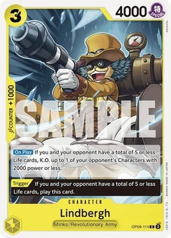One Piece-Karte Lindbergh OP09-114