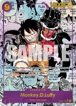 One Piece-Karte Monkey.D.Luffy (119) (Manga) OP09-119v3