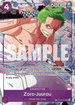 One Piece-Karte Zoro-Juurou (ST18-004) ST18-004