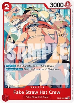 One Piece-Karte Fake Straw Hat Crew EB02-005