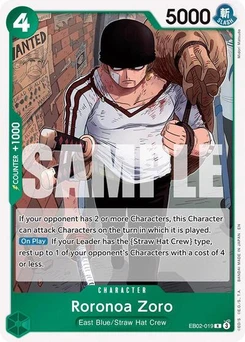 One Piece-Karte Roronoa Zoro EB02-019