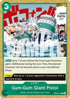 One Piece-Karte Gum-Gum Giant Pistol EB02-021