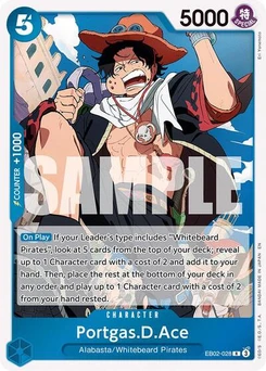 One Piece-Karte Portgas.D.Ace EB02-028