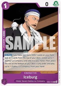 One Piece-Karte Iceburg EB02-032