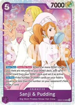 One Piece-Karte Sanji & Pudding EB02-035