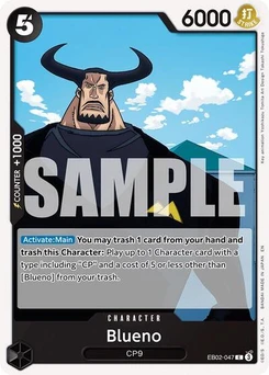 One Piece-Karte Blueno EB02-047