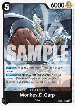 One Piece-Karte Monkey.D.Garp EB02-049