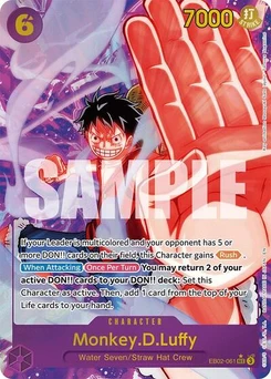 One Piece-Karte Monkey.D.Luffy (061) (Alternate Art) EB02-061v2