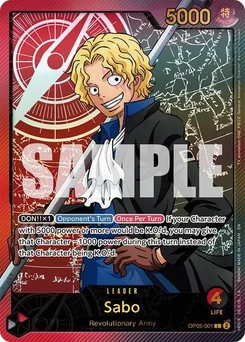 One Piece-Karte Sabo (SP) OP05-001