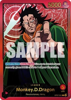 One Piece-Karte Monkey.D.Dragon (SP) OP07-001