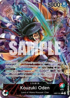 One Piece-Karte Kouzuki Oden (Alternate Art) EB01-001