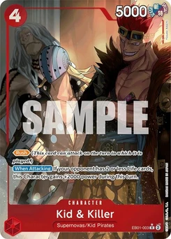 One Piece-Karte Kid & Killer (Alternate Art) EB01-003v2