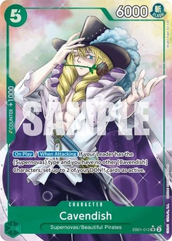 One Piece-Karte Cavendish (Alternate Art) EB01-012v2