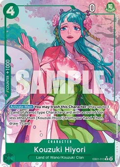 One Piece-Karte Kouzuki Hiyori (Alternate Art) EB01-013v2
