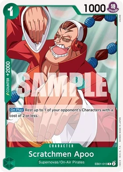 One Piece-Karte Scratchmen Apoo EB01-015
