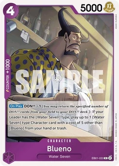 One Piece-Karte Blueno (033) EB01-033