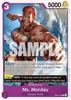 One Piece-Karte Ms. Monday EB01-035
