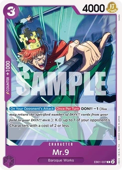 One Piece-Karte Mr. 9 EB01-037