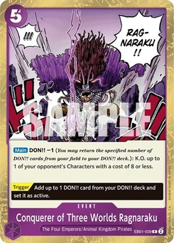 One Piece-Karte Conquerer of Three Worlds Ragnaraku EB01-039