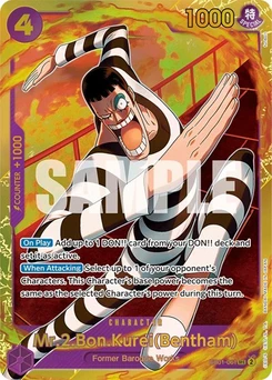 One Piece-Karte Mr.2.Bon.Kurei (Bentham) EB01-061