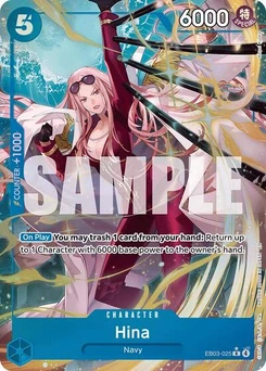 One Piece-Karte Hina (Alternate Art) EB03-025v2