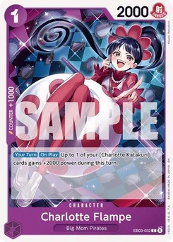One Piece-Karte Charlotte Flampe EB03-032