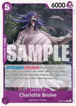 One Piece-Karte Charlotte Brulee EB03-033