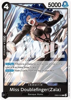 One Piece-Karte Miss Doublefinger(Zala) EB03-046