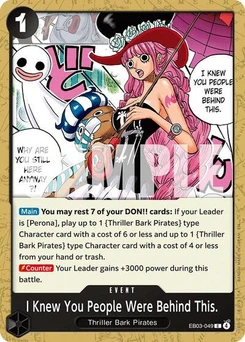 One Piece-Karte I Knew You People Were Behind This. EB03-049