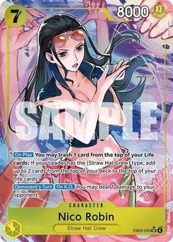 One Piece-Karte Nico Robin (055) (Alternate Art) EB03-055v2