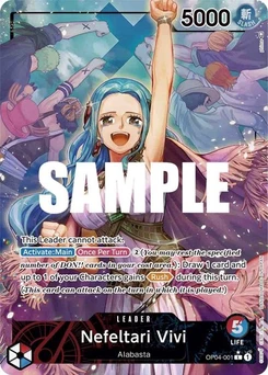 One Piece-Karte Nefeltari Vivi (001) (Alternate Art) OP04-001v2