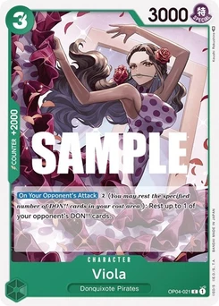 One Piece-Karte Viola OP04-021
