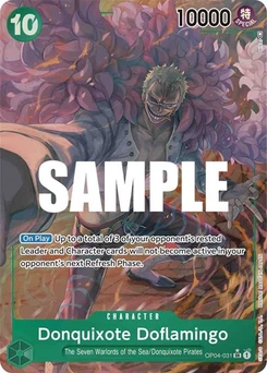 One Piece-Karte Donquixote Doflamingo (031) (Alternate Art) OP04-031v2