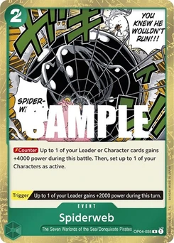 One Piece-Karte Spiderweb OP04-035