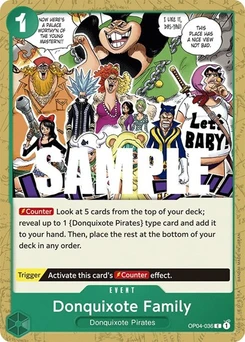 One Piece-Karte Donquixote Family OP04-036
