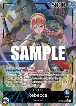 One Piece-Karte Rebecca (039) (Alternate Art) OP04-039v2