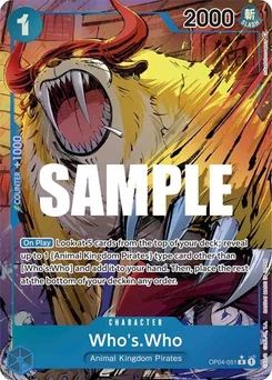 One Piece-Karte Who's.Who (Alternate Art) OP04-051v2