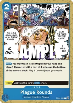 One Piece-Karte Plague Rounds OP04-055