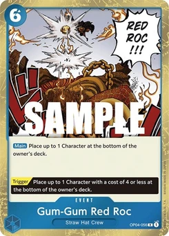 One Piece-Karte Gum-Gum Red Roc OP04-056
