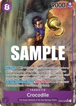 One Piece-Karte Crocodile (060) (Alternate Art) OP04-060v2